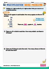 2-Digit Multiplication Word Problems