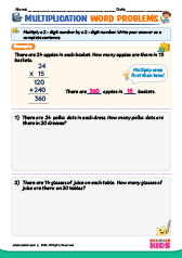 2-Digit Multiplication Word Problems