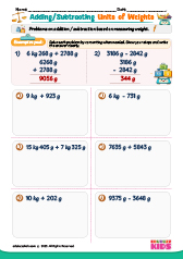 Adding or Subtracting Units of Weight