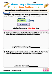 Metric Length Measurement Word problems
